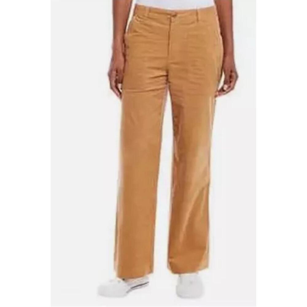 Weatherproof Vintage Ladies' Wide Leg Corduroy Pants, Tan Size 10.  AP